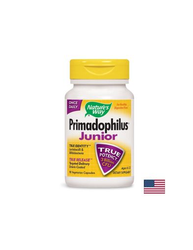 Primadophilus® Junior - Примадофилус® Джуниър 3 млрд. активни пробиотици, 90 капсули Nature’s Way