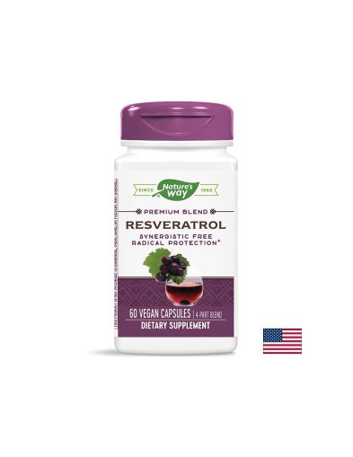 Resveratrol - Ресвератрол, 60 капсули  Nature’s Way