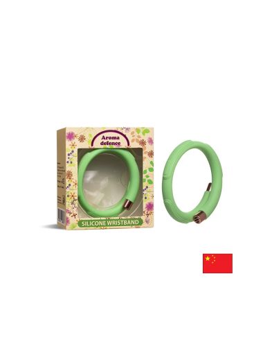 Гривна "Aroma Defence" с 3 активни пълнителя - Репелент с аромат на цитронела, здравец и мента