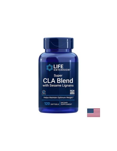Super CLA Blend with Sesame Lignans/ Свързана Линолова Киселина с Лигнан от сусам 1000 mg х 120 софтгел капсули