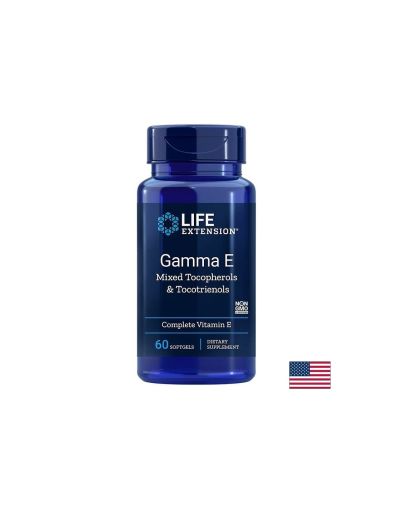 Gamma E Mixed Tocopherols & Tocotrienols / Витамин Е (миксирани токофероли и токотриеноли) х 60 софтгел капсули