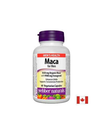 Maca for Men/ Мака за мъже х 60 капсули Webber Naturals