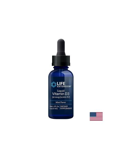 Liquid Vitamin D3 / Течен витамин D3 /С вкус на мента/, 29.57 ml