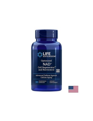 Никотинамид рибозид и ресвератрол - клетъчно здраве - Optimized NAD+ Cell Regenerator™ and Resveratrol, 30 капсули