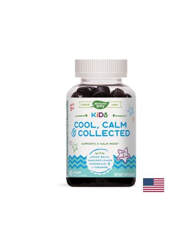 Kids Cool, Calm & Collected /С маточина, пасифлора, магнезий, Л-теанин/, 40 желирани таблетки Nature’s Way