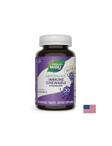 Sambucus for Kids / Самбукус за деца x 40 дъвчащи таблетки Nature’s Way