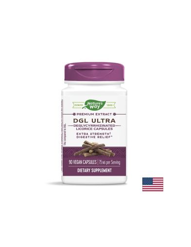 DGL Ultra / ДиДжиЕл - Деглициризиран сладник / Женско биле х 90 капсули Nature’s Way
