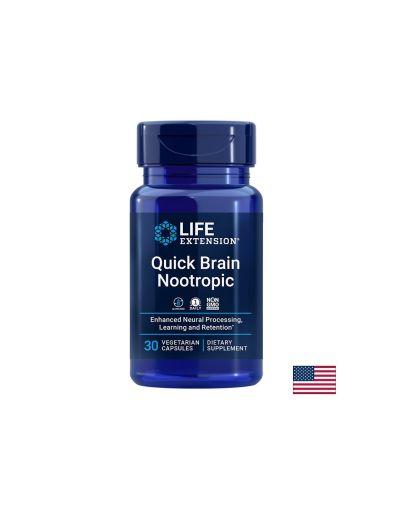 Quick Brain Nootropic/ За силна памет и коцентрация х 30 капсули