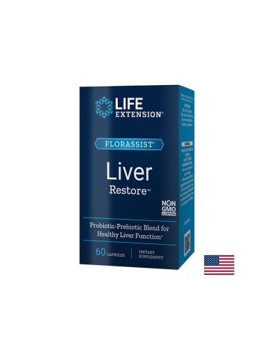 Florassist® Liver Restore/ Пробиотик в подкрепа на черния дроб х 60 капсули