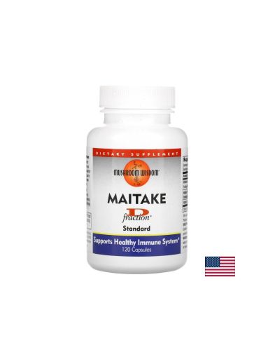 Maitake D-fraction® Standard / Майтаке D-фракция стандарт, 120 капсули Natural Factors