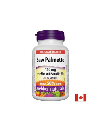 Saw Palmetto With Flax And Pumpkin Oils / Сао палметто (с ленено и тиквено масло), 90 софтгел капсули