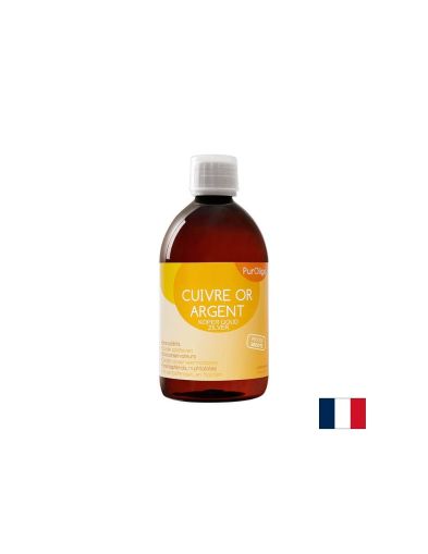 Cuivre Or Argent PurOligo / Йонизиран лосион с колоидно злато, сребро и мед, 500 ml