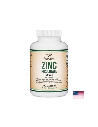 Zinc Picolinate/ Цинк (Пиколинат), 300 капсули Double Wood