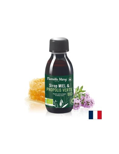 Sirop Miel & Propolis Verte Bio / Сироп с Пчелен мед и Зелен прополис органик, 150 ml Famille Mary