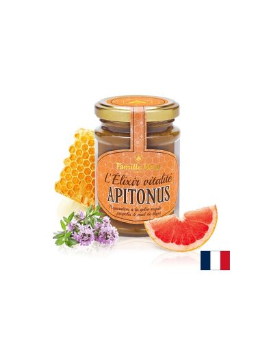 L’Élixir vitalité Apitonus / Апитонус витален еликсир с пчелно млечице, прополис и пчелен мед от мащерка, 230 g Famille Mary