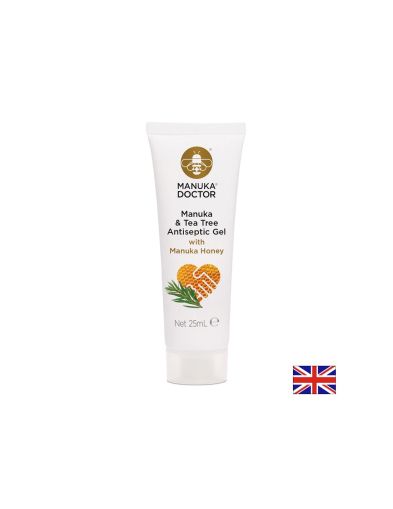 Manuka & Tea Tree Antiseptic Gel with Manuka Honey / Антисeптичен гел с мед от манука и чаено дърво, 25 ml