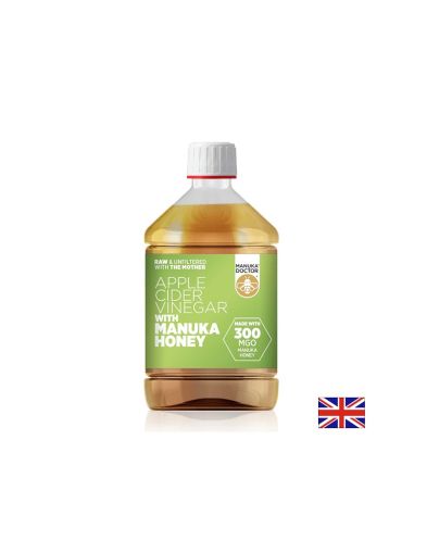 Ябълков оцет + мед от манука (300 MGO) - Apple Cider Vinegar with Manuka Honey (300 MGO), 500 ml