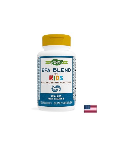 EFA Blend for Kids / ЕФА Бленд за деца, 120 софтгел капсули Nature’s Way