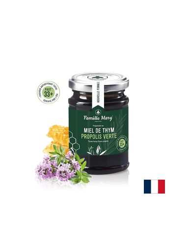 Пчелен мед от дива мащерка + зелен прополис (PAOT® 33+), 200 g