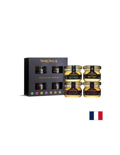 Селекция от премиум акациеви медове с етерични масла - Selection Miel Premium , 4 бр. х 30 g