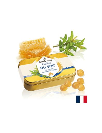 Таблетки за смучене за спокоен сън с мед и върбинка - Pastilles du Soir