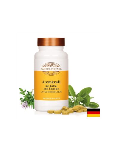 Atemkraft mit Salbei und Thymian - Билкова формула за дихателната система и гласните струни, 240 таблетки Bärbel Drexel