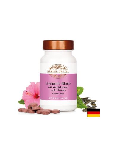 Gesunde Blase mit Kürbiskernen und Hibiskus - Билки срещу свръхактивен пикочен мехур, 120 таблетки Bärbel Drexel