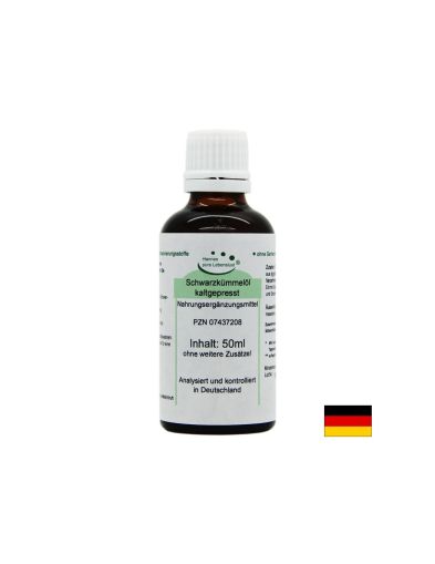 Schwarzkümmelöl - Студено пресовано масло от Черен кимион, 50 ml капки El Compra