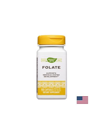 Folate - Фолат 800 µg / Фолиева киселина 480 µg, 100 капсули Nature’s Way