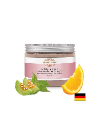 Напитка за отслабване - Bellaform - С гарциния, червен портокал и котешки мустачки, 225 g, прах, 45 дози Bärbel Drexel