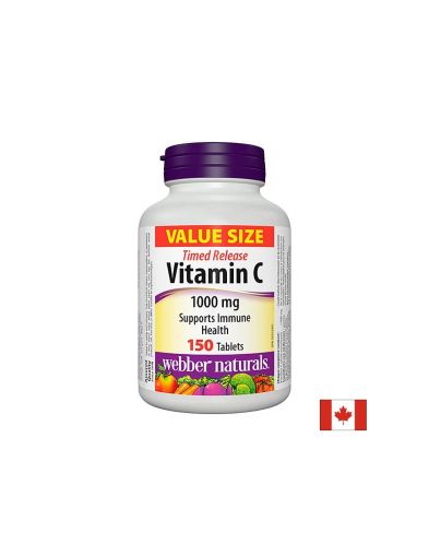 Vitamin C Timed Release 1000 mg - Витамин С 1000 mg (с удължено освобождаване), 150 таблетки