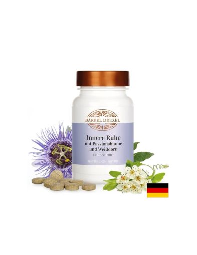 Антистрес формула за душевен мир - С глог, пасифлора и калифорнийски мак, 120 таблетки Bärbel Drexel