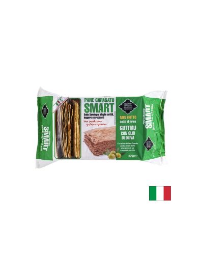 Pane Carasatu Guttiau Smart - Тънък, двойно препечен хляб от остров Сардиния, 400 g