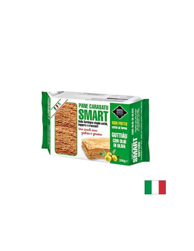 Pane Carasatu Guttiau Smart - Тънък, двойно препечен хляб от остров Сардиния, 200 g