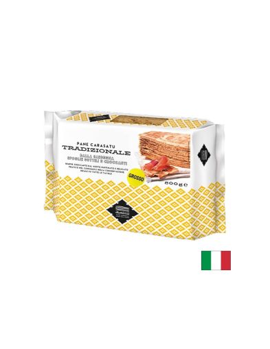 Pane Carasatu Tradizionale “Grosso” - Хрупкав, двойно препечен традиционен хляб от остров Сардиния, 800 g