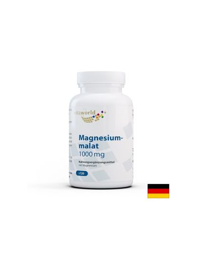 Магнезий (малат) - мускулна и сърдечна функция, 120 капсули