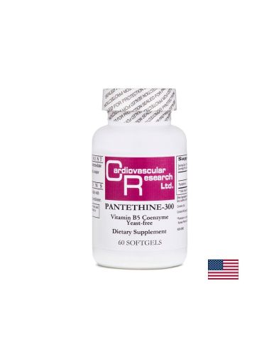 Енергия и нервна система - Пантетин (Витамин В5), 300 mg x 60 софтгел капсули