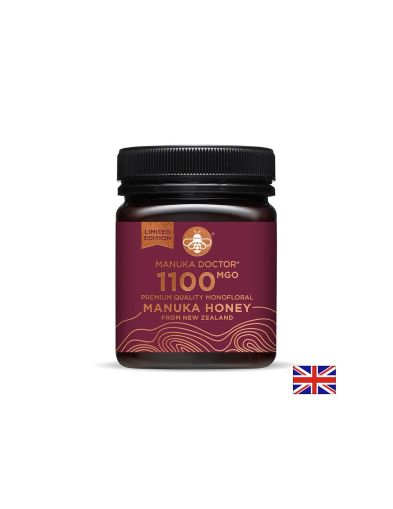 Монофлорен мед от манука 1100 MGO - Manuka Doctor, 250 g