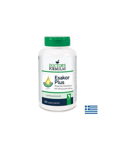 Омега-3 Формула - Esakor Plus, 180 софтгел капсули Doctor’s Formulas
