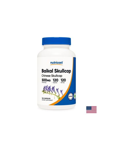 Релакс и енергия - Шлемник байкалски, 500 mg x 120 капсули Nutricost