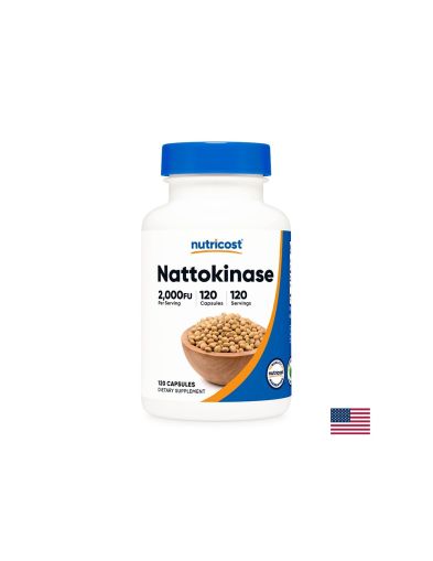 Сърдечно-съдова система - Натокиназа (Nattokinase), 120 капсули Nutricost