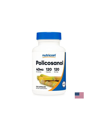 Сърдечно-съдова система - Поликосанол (Policosanol), 40 mg x 120 капсули Nutricost