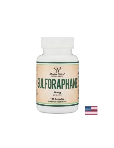 Антиоксидант - Сулфорафан (Sulforaphane), 20 mg х 120 капсули Double Wood