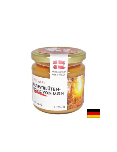 Пчелен мед от есенно-цъфтящи цветя (от остров Мьон, Дания), 250 g