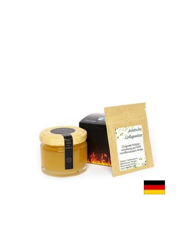 Пчелен мед от горски цветя с екстракт от смола на тундров бор (Финландия), 70 g