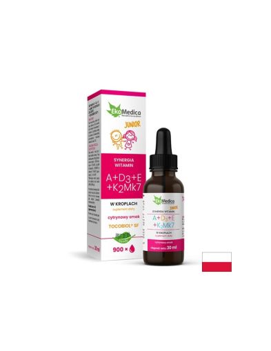 Витамини A+D3+E+K2 (Mk7) - формула за деца, капки 30 ml EkaMedica