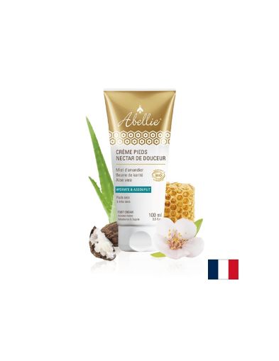 Хидратиращ крем за крака и пети с мед от бадемово дърво, масло от ший, алое вера, 100 ml