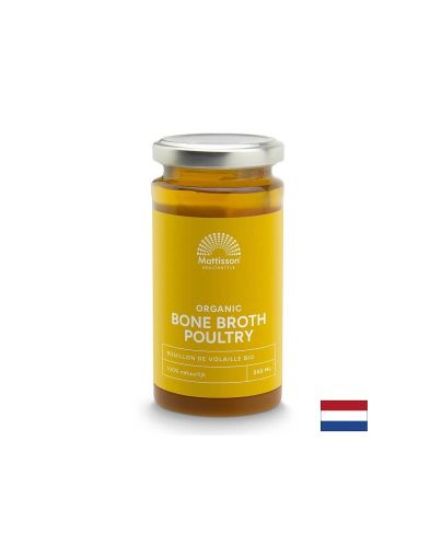 Костен бульон от домашни птици Био, 240 ml Mattisson Healthstyle