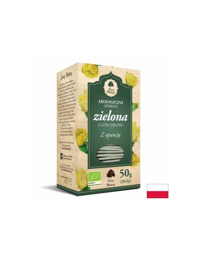 Зелен чай с бодлива круша Био, 25 филтърни пакетчета