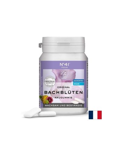 Дъвки с цветни есенции на д-р Бах N°41 - Фокус, 40 броя с вкус на цитрусови плодове